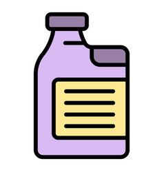 Car Engine Fluid Icon Flat