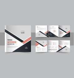 Interior Design Square Trifold Brochure