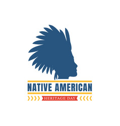 Native American Heritage Day Template Hand Drawn