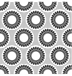 Seamless Fashion Pattern With Circles Rounded