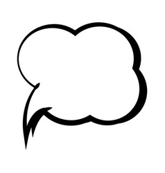 Isolated Empty Comic Speech Bubble