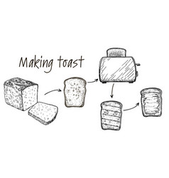 Step Recipe Infographic For Making A Toast