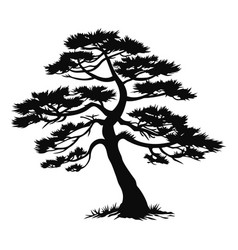 Tree Pine Silhouette Tattoo Logo Cypress