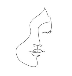 Beautiful woman face portrait Royalty Free Vector Image