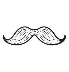 Moustache Hand Drawn Icon