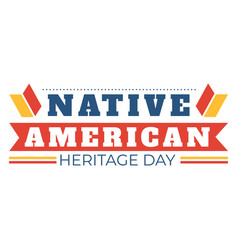 Native American Heritage Day Template Hand Drawn