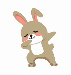 Cute Rabbit Dabbing Dance