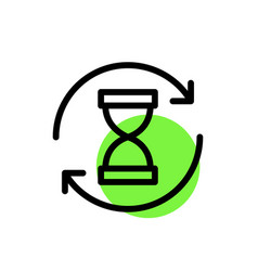 Hourglass Transaction And Request Pending Icon