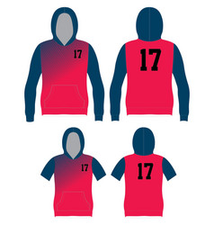 Long Sleeve Hoodie Template Custom Design