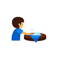 Man Wiping Out Spill On Table Icon