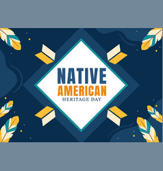 Native American Heritage Day Template Hand Drawn