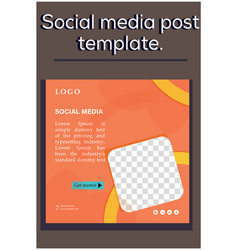 Social Media Post Template