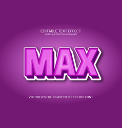 Max Eps 3d Text Effect