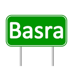 Basra Road Sign