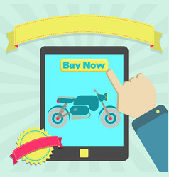 Buy Motorcycle Online Through Tablet