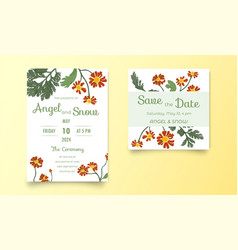 Two Invitation Cards For The Wedding Celebration