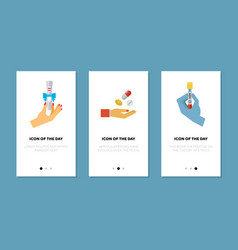 Medical Treatment Flat Icon Set