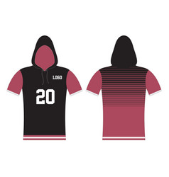 Short Sleeve Hoodie Template Custom Design