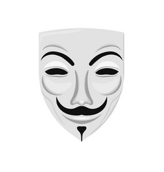 Smiling Anonymous Hacker Mask Template