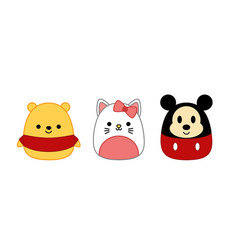 Winnie The Pooh Hello Kitty Mickey Mouse