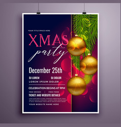 Awesome Christmas Party Flyer Poster Design