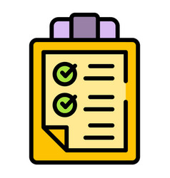 Car Repair To Do List Icon Flat