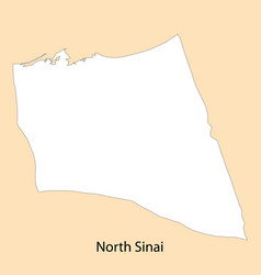 High Quality Map Of North Sinai Is A Region