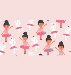 Poodle Dogs In Ballet Skirts Ballerina Pattern