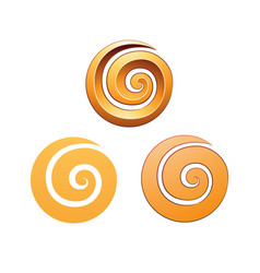 Swirly Round Orange Shapes