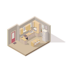 Isometric Kitchen Dining Room