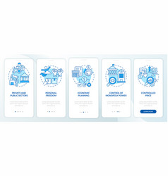 Mixed Economy Features Blue Onboarding Mobile App