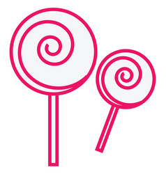 Party Lolipop On A White Background