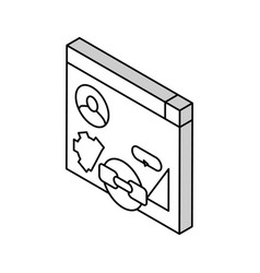 Guest Post Service Isometric Icon