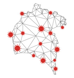 Polygonal 2d Mesh Huelva Province Map