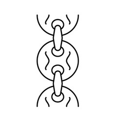 Puffed Mariner Chain Line Icon