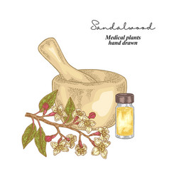 Sandalwood Essential Oil Medical Herbs Set