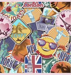 Travel Stickers Pattern