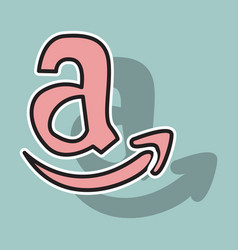 Amazon Online Shop Smile Store Icon Concept