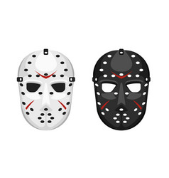 Black And White Mask For Hockey Template