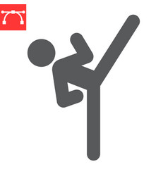 Taekwondo Sport Glyph Icon