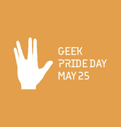 Geek Pride Day Hand Spock Icon