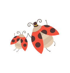 Happy Ladybug Family Manly Ladybug With Top Hat