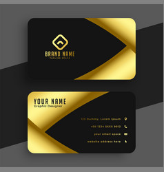 Black And Golden Royal Business Visiting Card