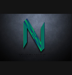 N Brand Modern 3d Logo