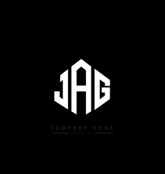 Jag Letter Logo Design With Polygon Shape