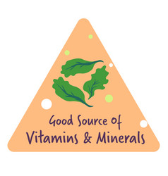 Good Source Of Vitamins And Minerals Food Label