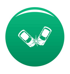 Hard Collision Icon Green