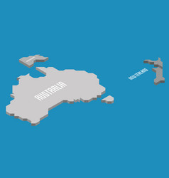 Isometric Political Map Of Australia