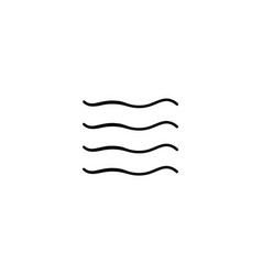 Water Line Style Icon Design