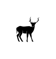 Deer Icon Black Design